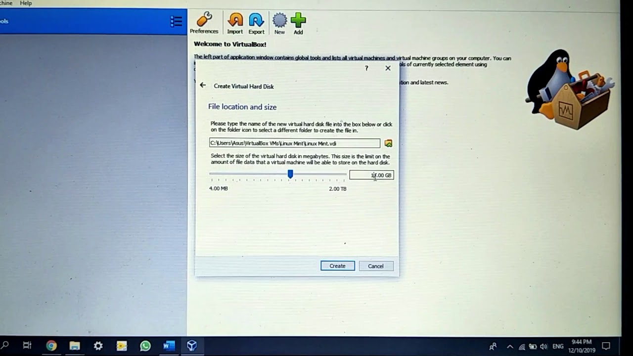 How to Install Linux Mint on VirtualBox - YouTube