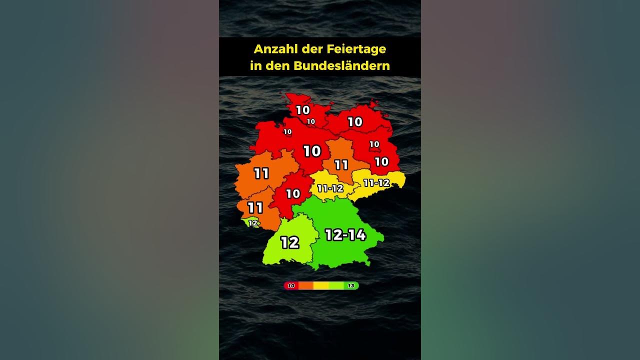 Die Bundesländer mit den meisten Feiertagen! YouTube