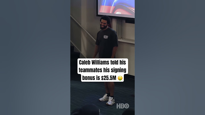 Caleb Williams’ Rookie Signing Bonus is $25.5M 🤯💰(via HBO’s Hard Knocks on @StreamOnMax, @NFL)