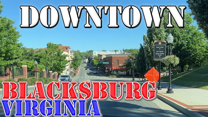 Blacksburg - Virginia - 4K Downtown Drive