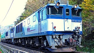 JR貨物EF64重連1003+1044 中央西線貨物列車8084ﾚ