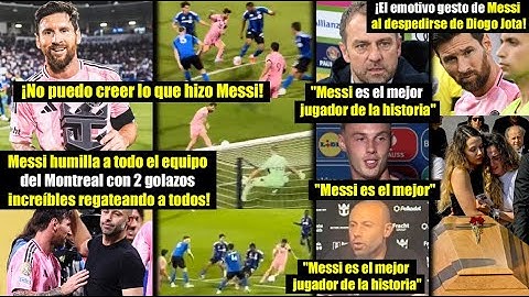 No puedo creer, Messi destroza Montreal contra el Inter con 2 golazos y una actuación de otro mundo!