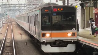 武蔵境駅で99T運用に就くJR東日本209系1000番台トタ81編成を目撃！