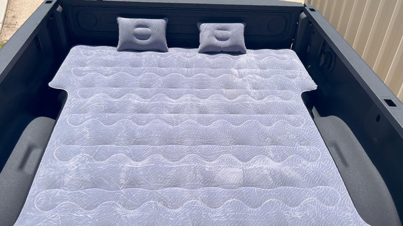 Camping Pickup Truck Bed Air Mattress Air Bed with Inflatable Pillow