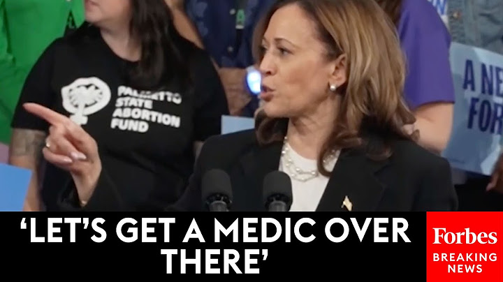 DRAMATIC MOMENT: Kamala Harris Stops NC Campaign Rally When Rallygoer Has Medical Emergency