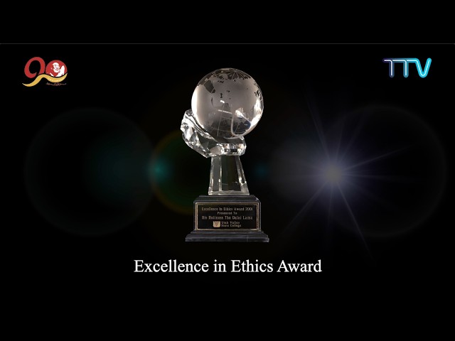 ON THIS DAY: May 12, 2001, His Holiness the Dalai Lama was awarded "Excellence in Ethics Award".