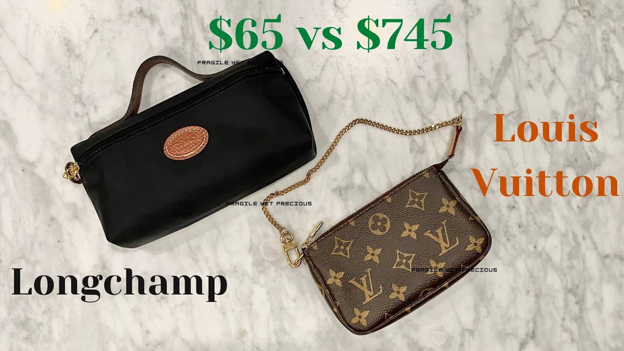Louis Vuitton Mini Pochette Alternative - Longchamp Cosmetic Case - Best  value, $745 vs $65 