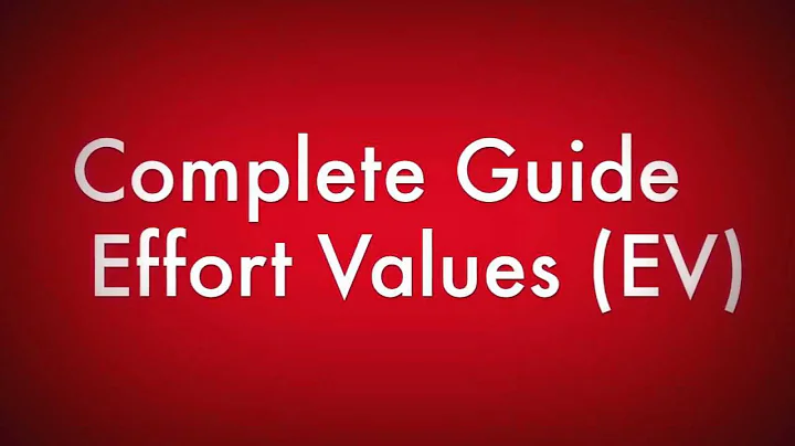 Pokemon - Basics to EV's and IV's ( Training Guide )