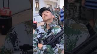 Soldier Sleeping in Standing Position #shots
