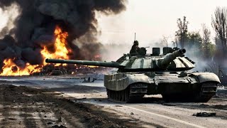 Looks Awful! Fierce Battle of German Leopard Tank, Brutally Destroys Russian T-90sm