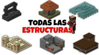 TODAS LAS ESTRUCTURAS DE MINECRAFT (OVERWORLD)