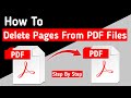 How To Delete Pages From PDF Files | Remove Pages From PDF Files