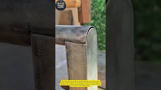 Perfect Metal Corner Finishing | Hammer Technique for Clean Weld Edges#tricks #shorts #usa