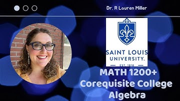 Section R.1 Part 1, Corequisite Algebra
