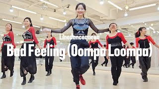 Bad Feeling Oompa Loompa Line Dance L Intermediate L 배드 필링 라인댄스 L Linedancequeen