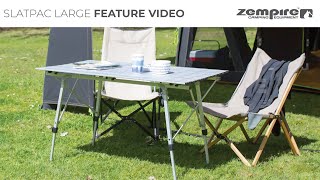 Zempire Slatpac Large - Feature Video
The Slatpac Large is a fantastic family meal table, card table, or preparation surface. Individual leg adjustments ensure the table sits flat on uneven ground and can be adjusted down low for use as a camp coffee table. The fully folding frame and removable tabletop allow everything to pack down small. Individual leg adjustments ensure the table sits flat on uneven ground.
Read more: https://zempire.co.nz/slatpac-large
Facebook: https://bit.ly/3mdUvPj
Instagram: https://bit.ly/3pZPgDX Zempire Slatpac Large - Feature Video