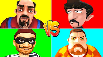 Scary Stranger 3D VS Scary Robber VS Dark Riddle Classic VS Robbery Clash Thief - Android & iOS