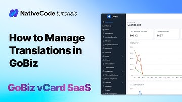 How to Manage Translations in vCard SaaS GoBiz  Script | vCard SaaS GoBiz  Admin Tour | NativeCode