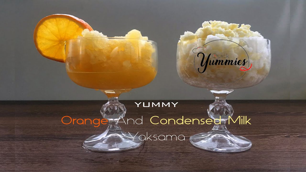 Orange juice And condensed Milk Yaksamaيقسمة بالبرتقال أو بالحليب