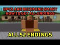 How to get ALL [52] ENDINGS in ROBLOX NPCs are becoming smart!