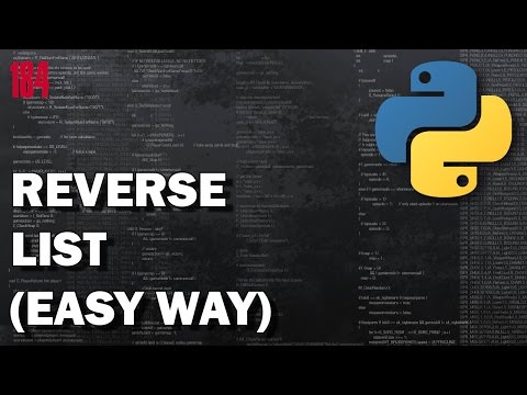 PYTHON How to reverse list