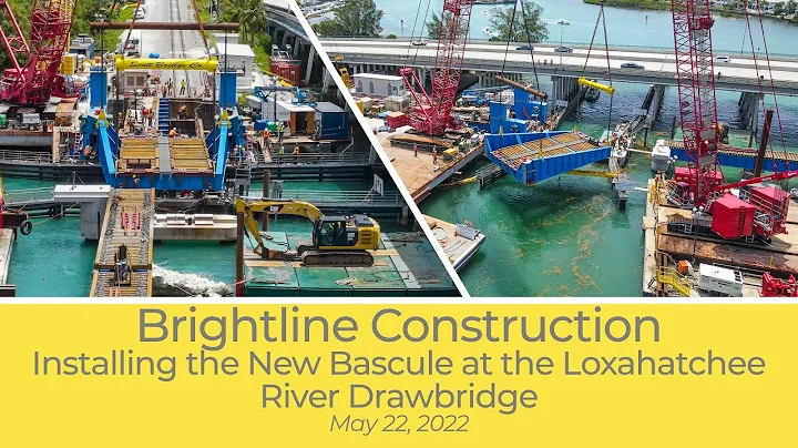 Brightline Construction: Installing the New Bascule at the Loxahatchee River Drawbridge