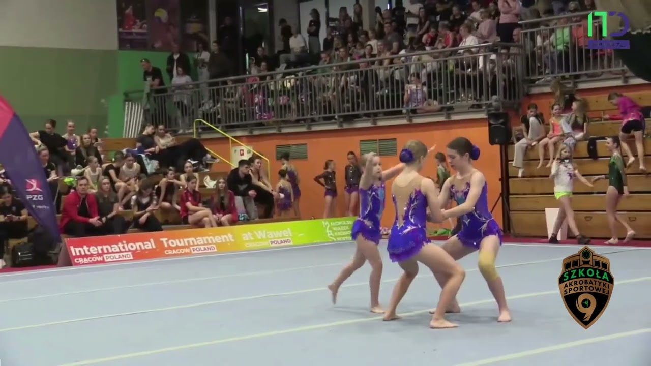 XII Międzynarodowy Turniej Pod Wawelem 3K Mini-Youth Martyna Gałęza, Novytska Veronica,Lena Skoczeń