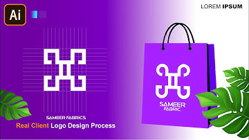 Logo Design Process With a Real Client Start to Finish In Adobe Illustrator Tutorial |Zakki Graphics