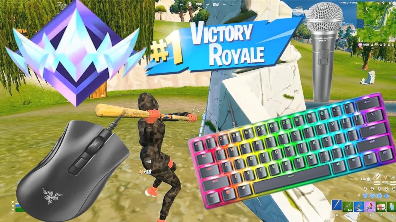 Unreal Rank Keyboard + Mouse Sounds ASMR Fortnite Gameplay - YouTube