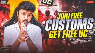 FREE GIVEAWAY IN CUSTOM ROOMS 🔥 ( MAP - LIVIK ) BGMI LIVE STREAM - DT GAMING