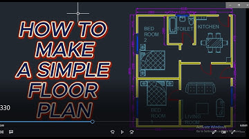 "AutoCAD for Beginners: How to Make a Simple Floor Plan (Part 1)"