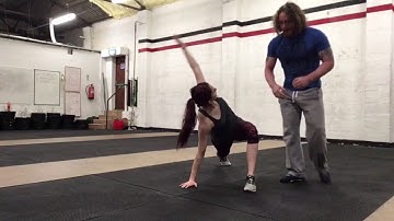 1. Deep lunge with rotation