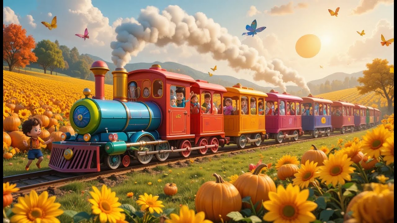 Rainbow Train Song 🚂🌈 | Fun Rainbow & Colors Song for Kids | Learn Colors with Music