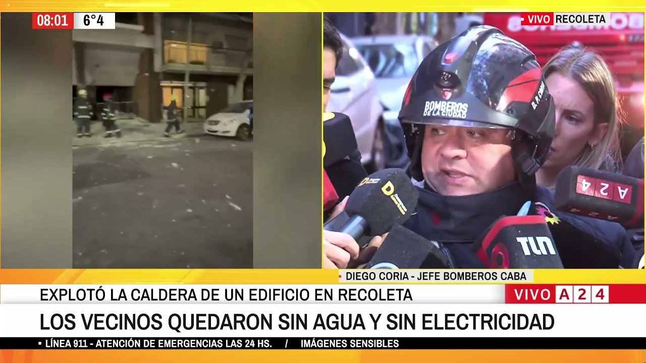 EXPLOSIÓN de CALDERA en RECOLETA: Habló el Jefe de Bomberos