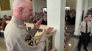 Pennington County Sheriff's Office staff take the oath under a new sheriff