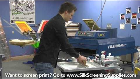 How to Screen Print - White Ink - Detailed instruction - Screen Printing 101 DVD pt 26