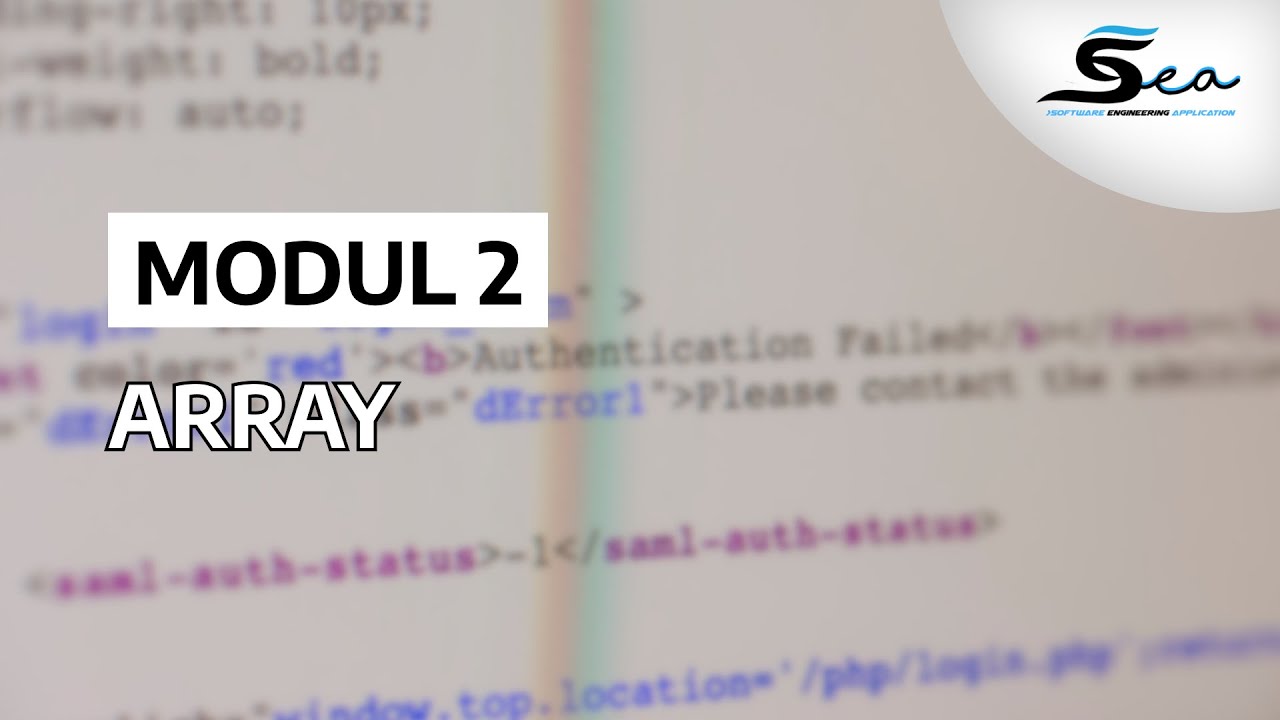 Modul 2 Algoritma Pemprograman : Array - YouTube