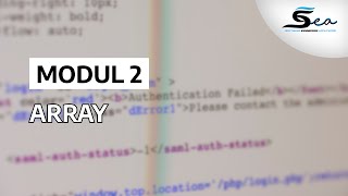 Modul 2 Algoritma Pemprograman : Array