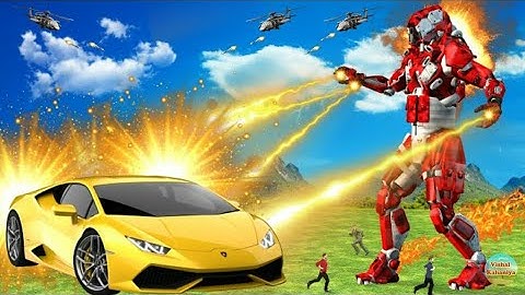 Robot Machine Mutfilim Ajidar,Police robot game with city robot transforming rampage-Temu Gamer.