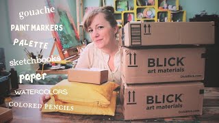 HUGE Art Haul! Time to open packages and swatch! Let's explore a menagerie of art supplies together.