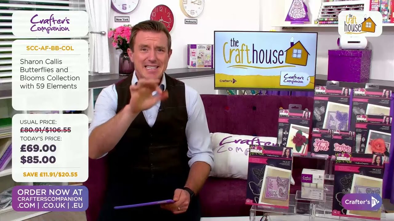 Sharon Callis Crafts - Butterflies & Blooms Collection on Crafter's TV