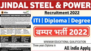 Jindal Steel U0026 Power Hiring 2022  Fresher  Mnc Jobs  Jindal Power Hiring 2022  Jindal Power 2022