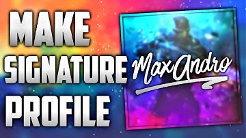 How To Make A Signature Profile Picture On Android (PS Touch)