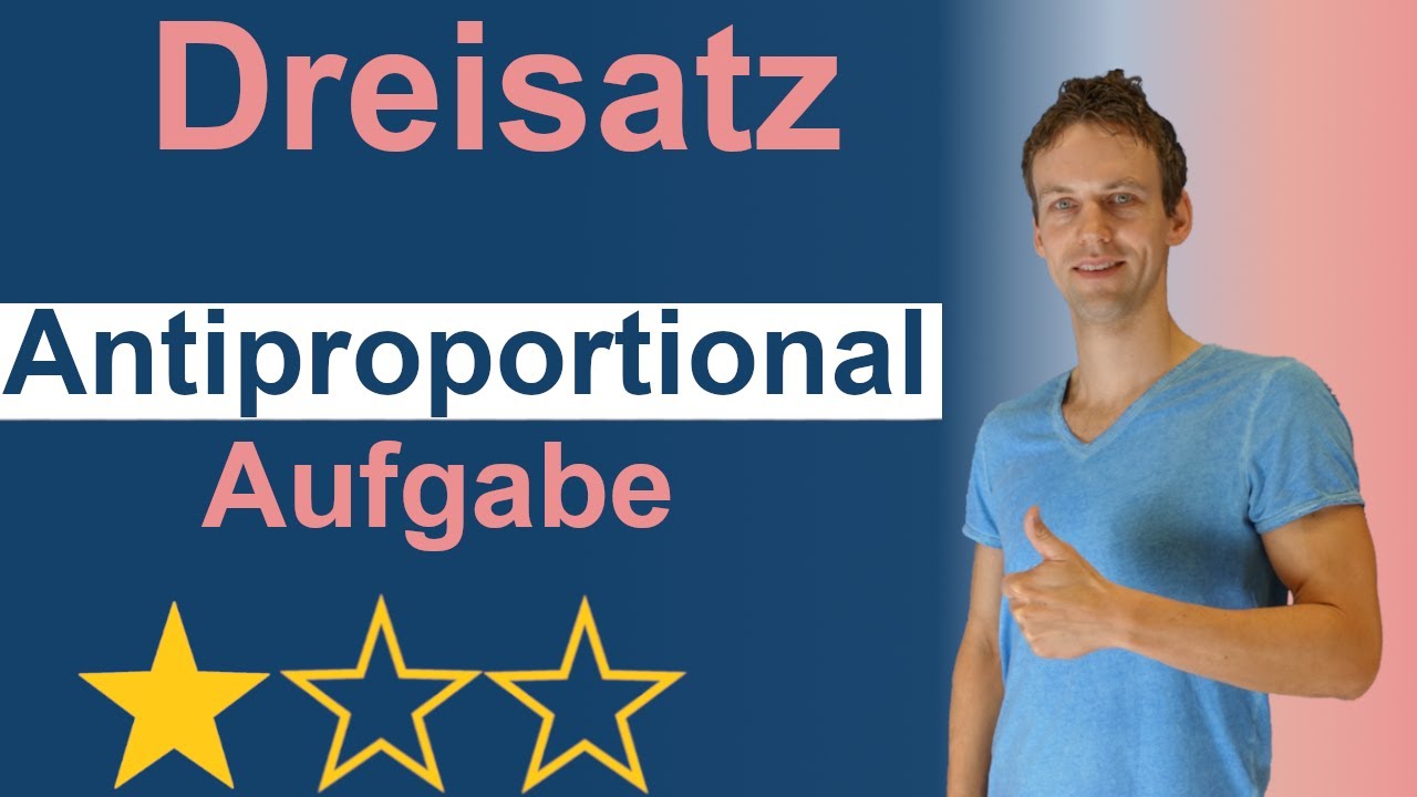 Antiproportionaler Dreisatz Aufgabe (leicht) mit Lösung - Inklusive häufigste Fehler! LehrerBros ...