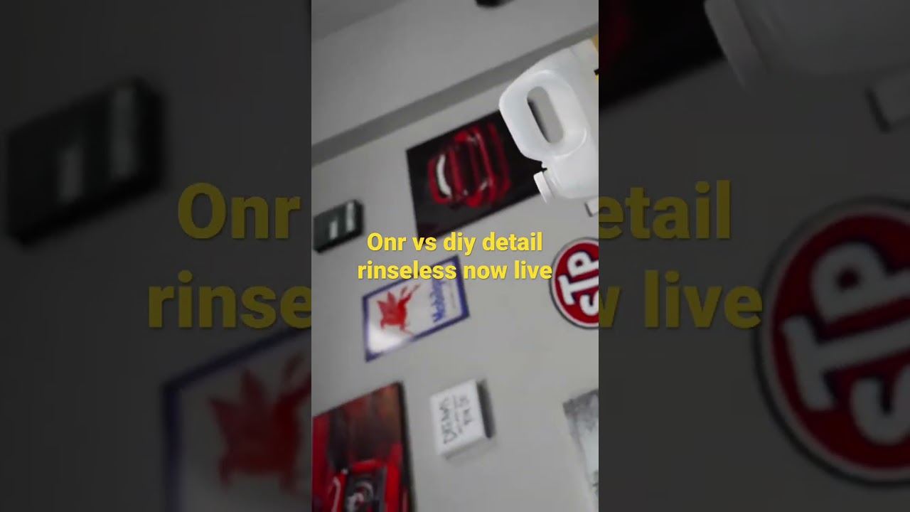 Onr rinseless vs Diy detail now live 