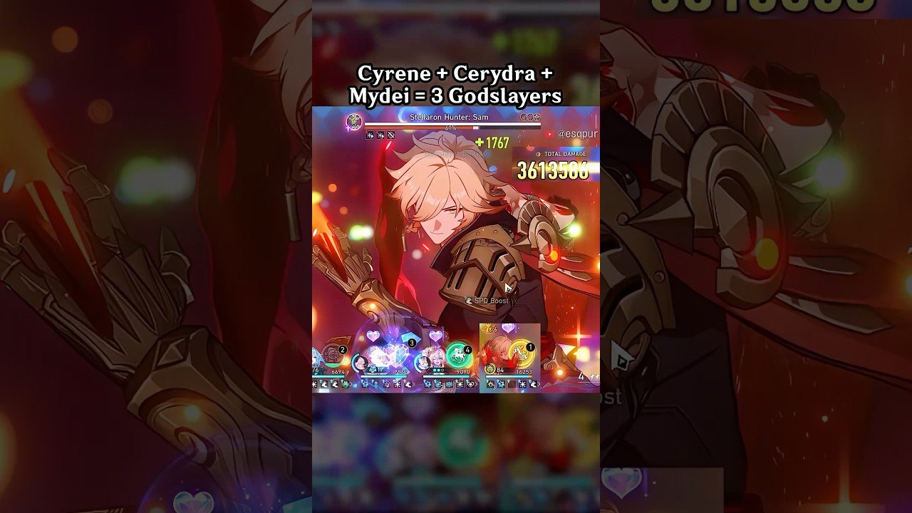 Cyrene + Cerydra + Mydei = 3 Godslayers
