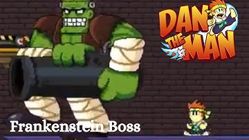 Dan the Man: Fright Zone: Frankenstein Boss (No Damage)