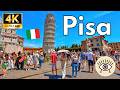 Pisa, Italia 🇮🇹 WALKING TOUR 4K | Paseo turístico espectacular con SUBTITULOS ✨