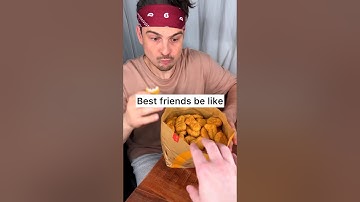 How to enjoy CHICKEN NUGGETS and bbq SAUCE with your best friend properly?😎❤️🍗| CHEFKOUDY