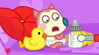 Den Milk Bottlewolfoo For Kids Cartoon